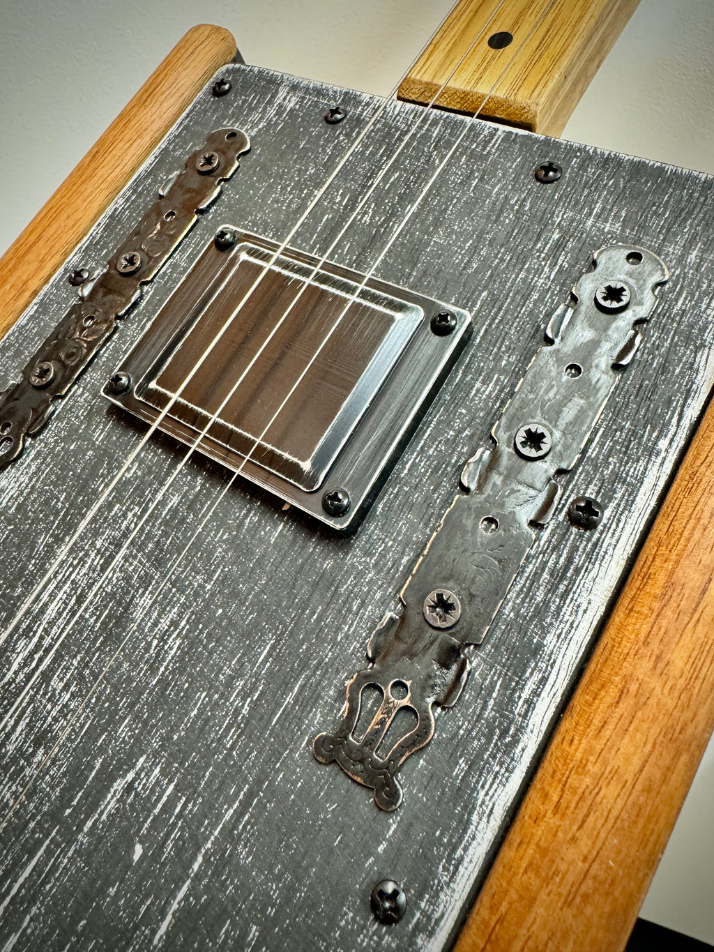 Buzz Box Cigar Box Slide Guitar - Three String Cigar Box Guitar