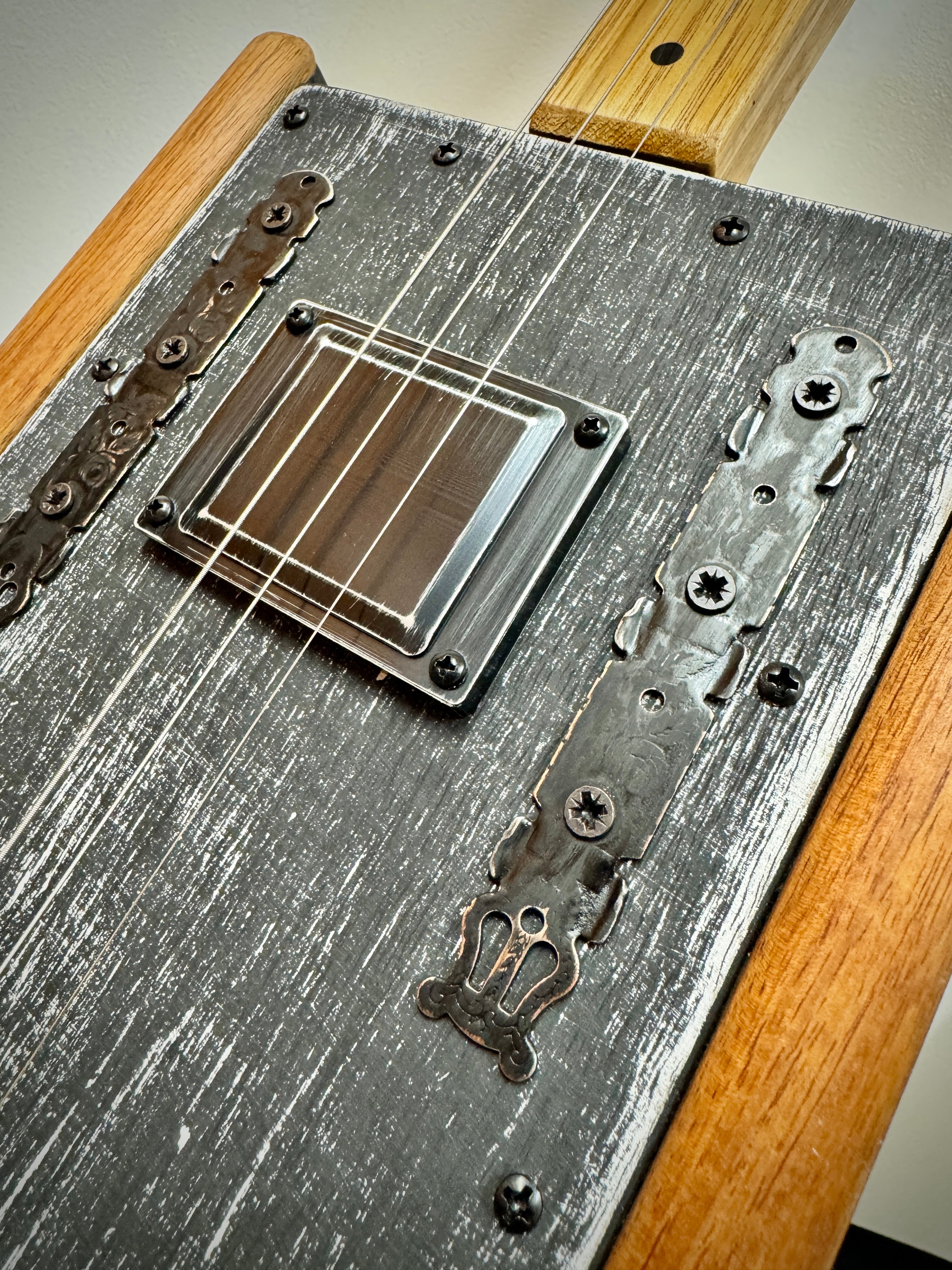 Buzz Box Cigar Box Slide Guitar - Three String Cigar Box Guitar