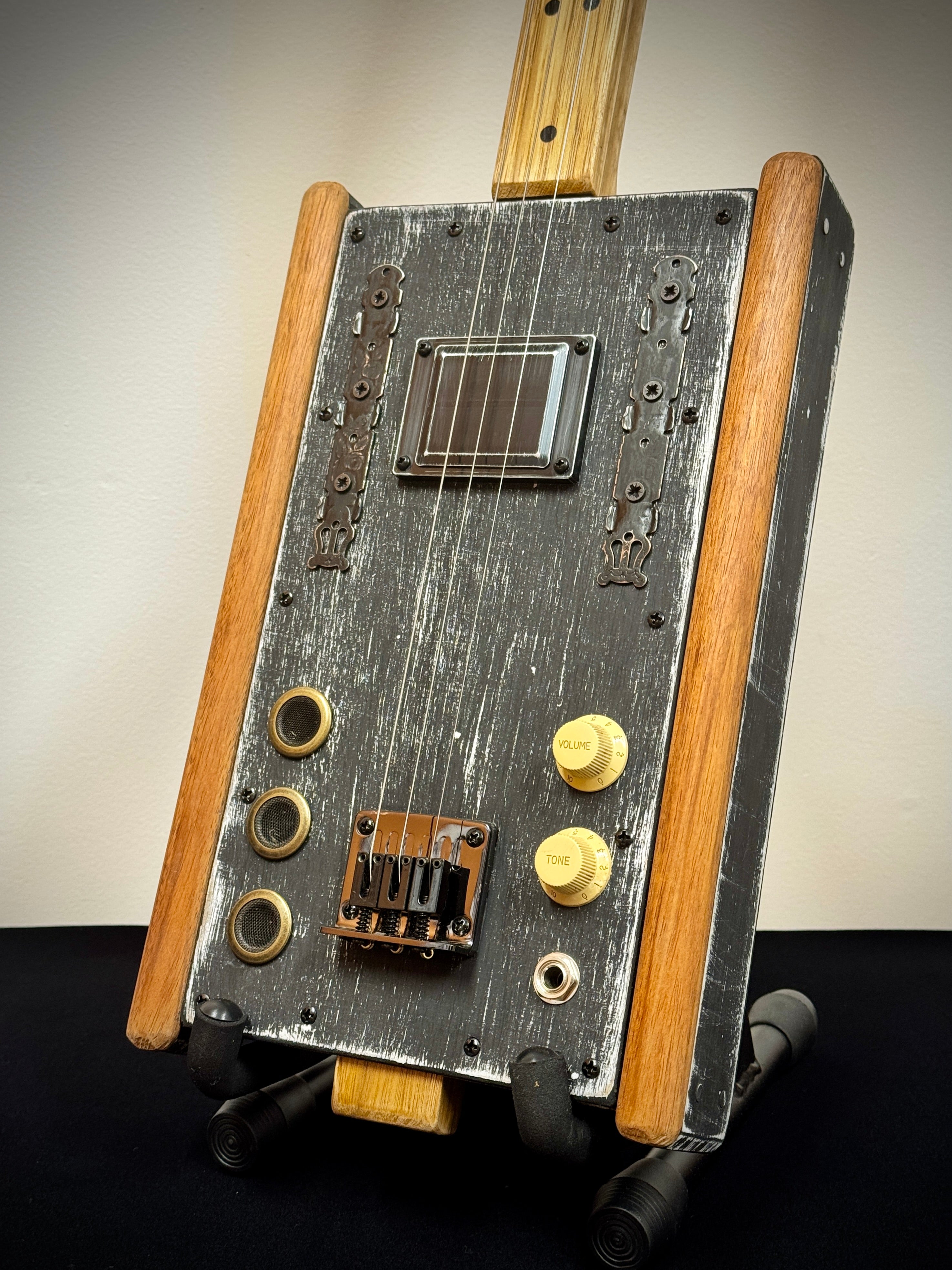 Buzz Box Cigar Box Slide Guitar - Three String Cigar Box Guitar