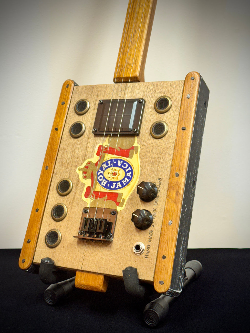 Buzz Box Cigar Box Slide Guitar - Three String Cigar Box Guitar