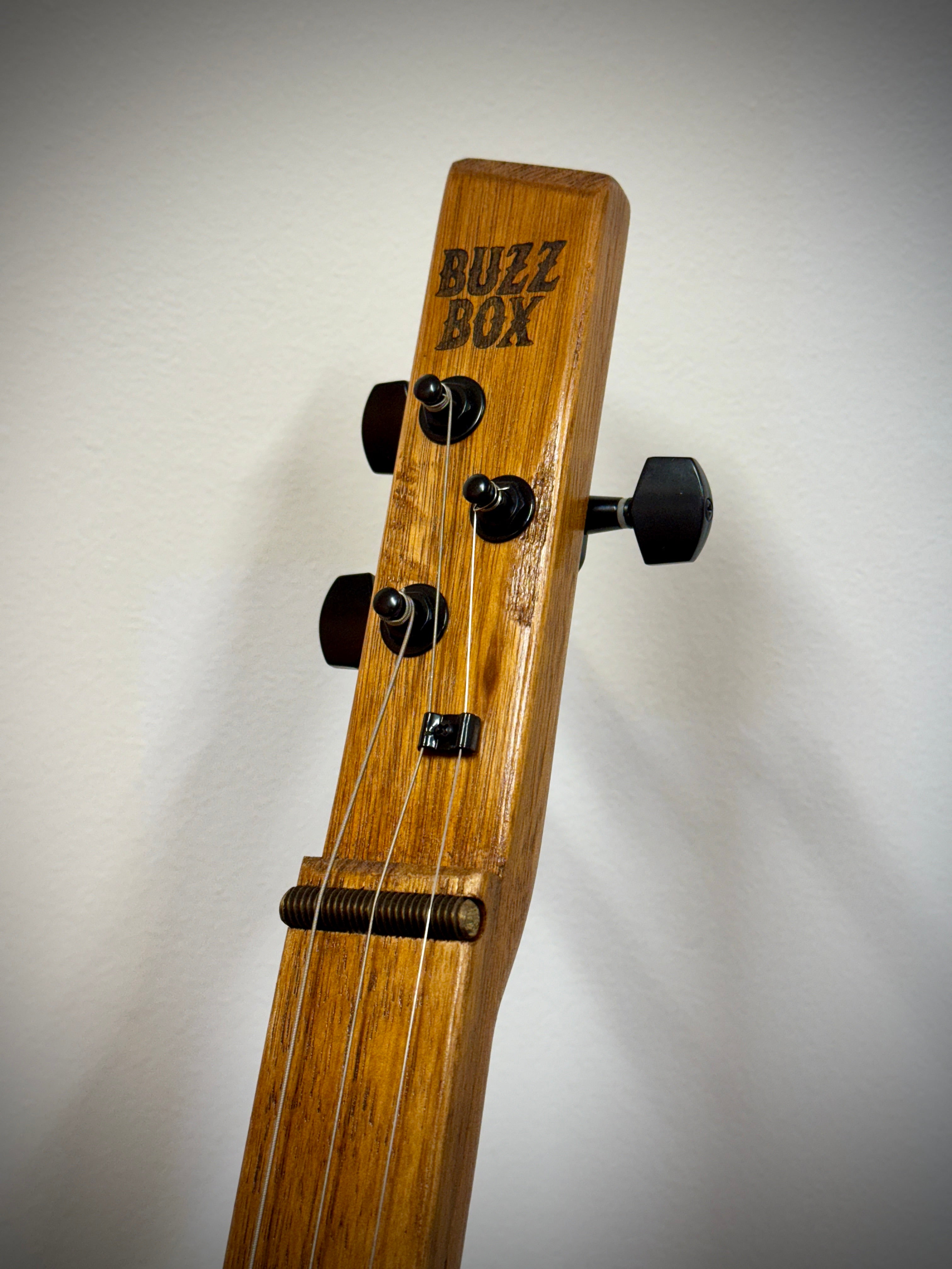 Buzz Box Cigar Box Slide Guitar - Three String Cigar Box Guitar