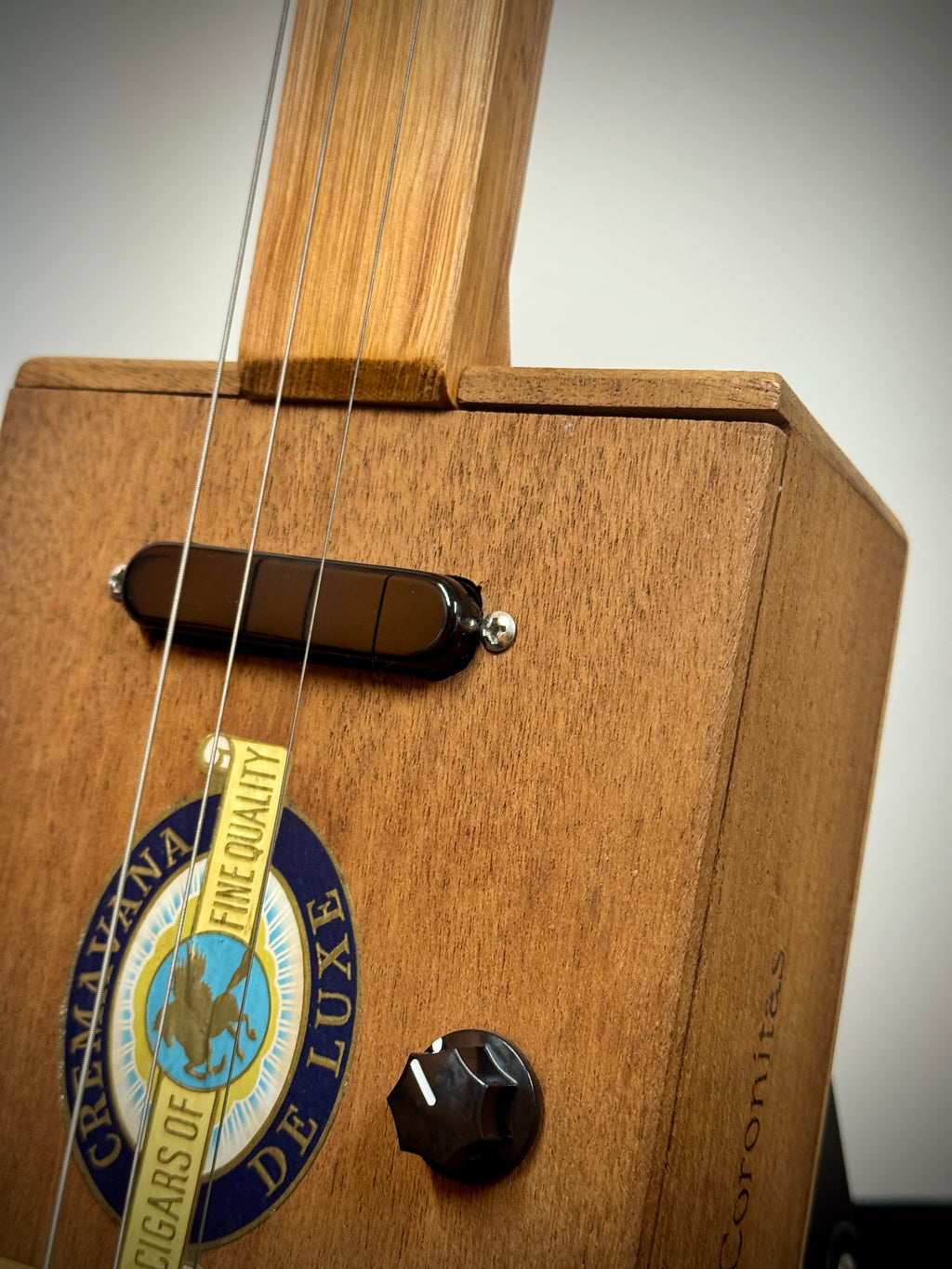 Buzz Box Cigar Box Slide Guitar - Three String Cigar Box Guitar