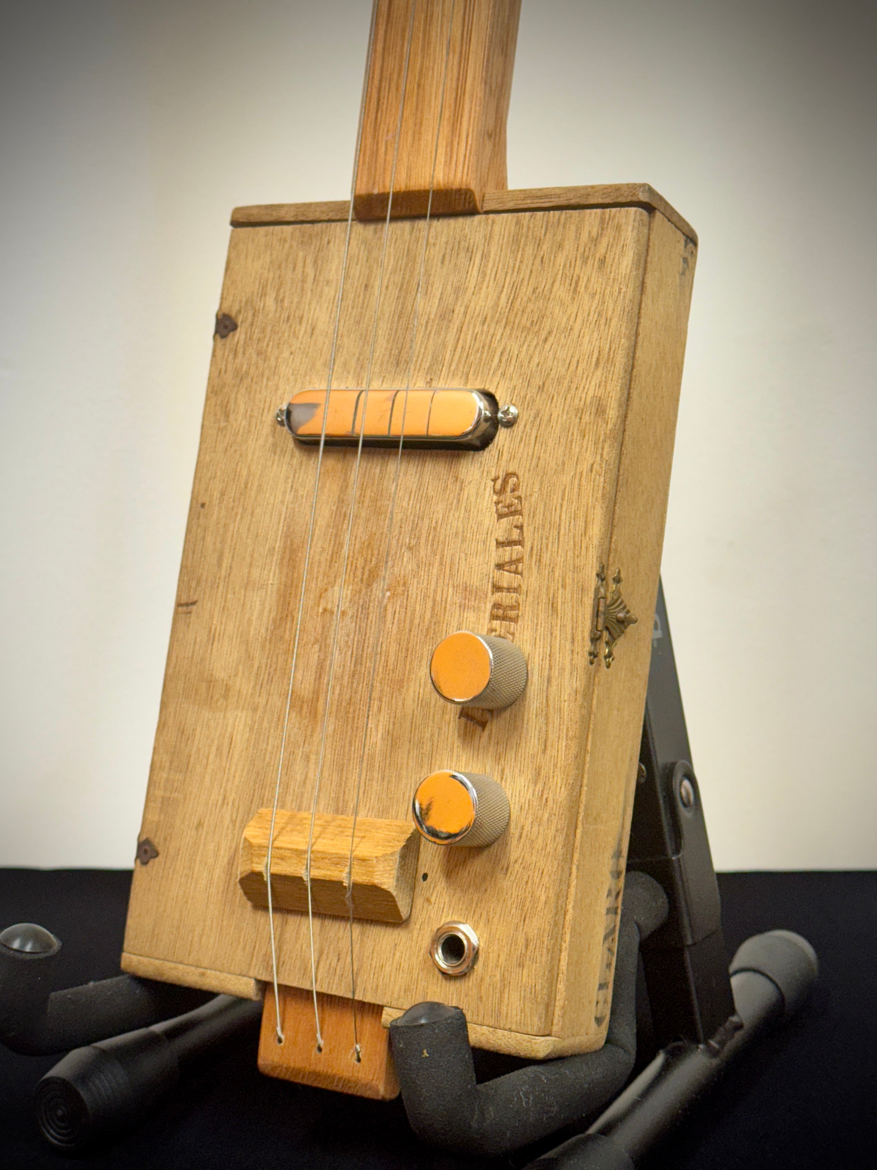 Buzz Box Cigar Box Slide Guitar - Three String Cigar Box Guitar