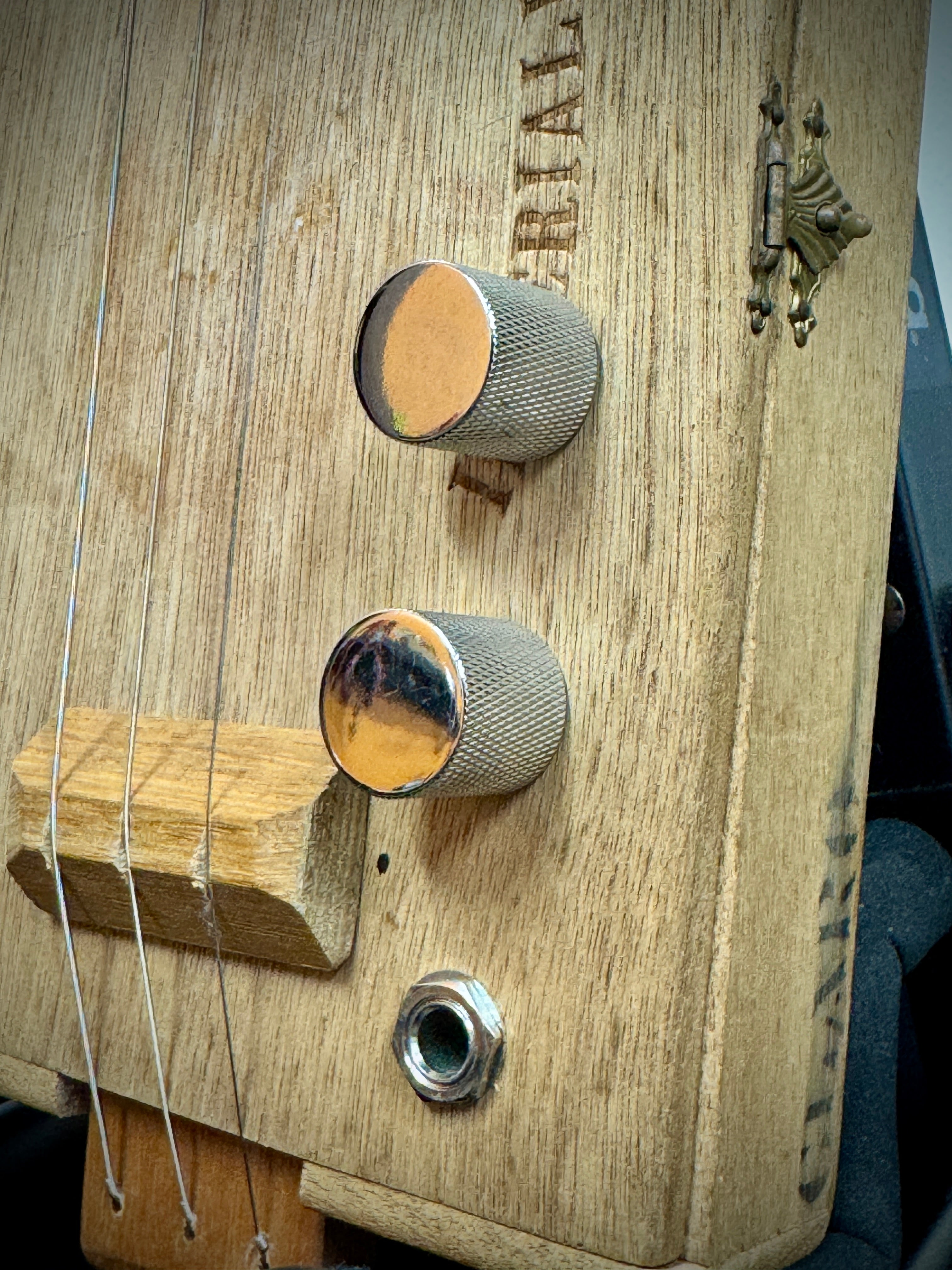 Buzz Box Cigar Box Slide Guitar - Three String Cigar Box Guitar