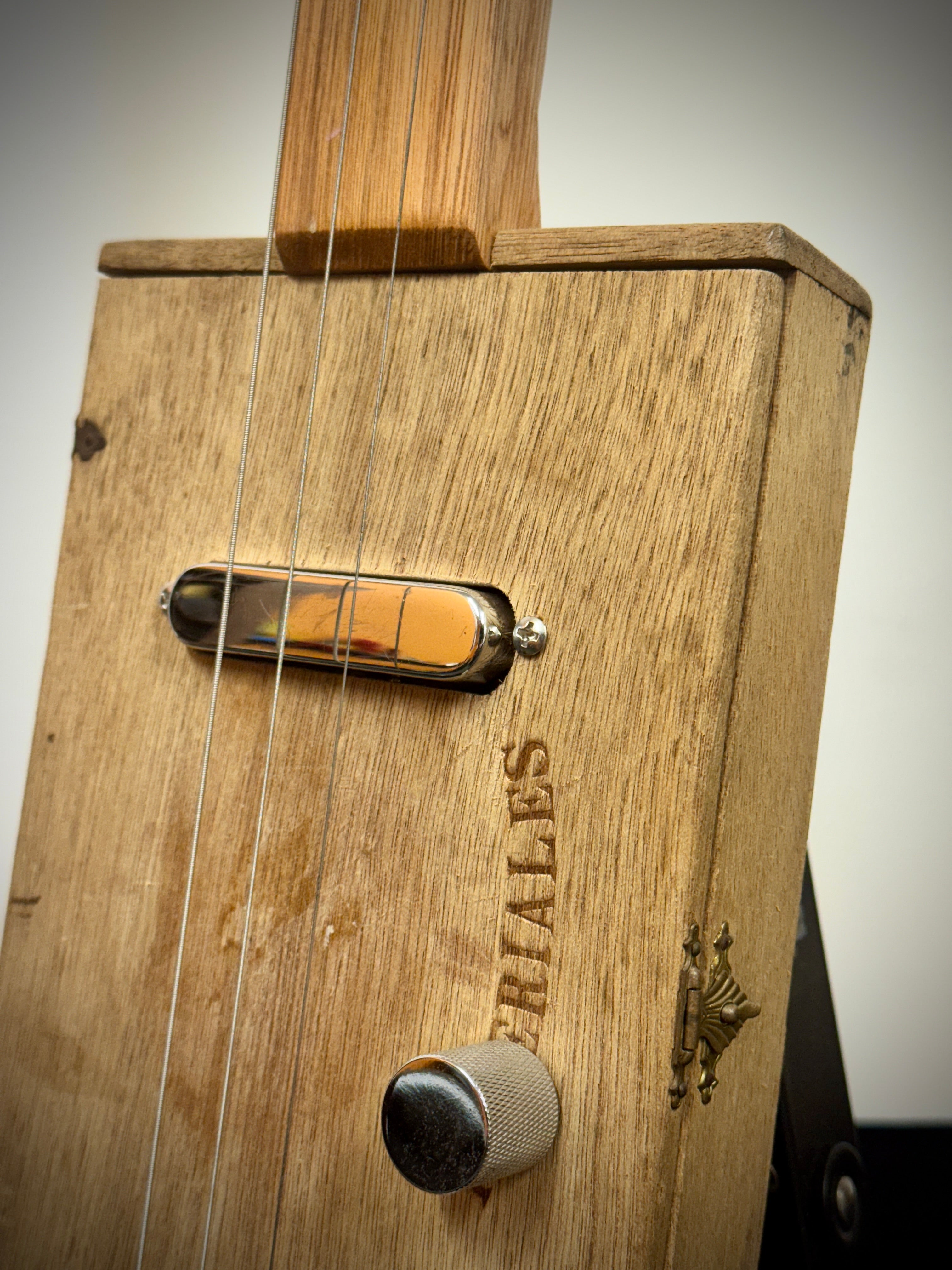 Buzz Box Cigar Box Slide Guitar - Three String Cigar Box Guitar