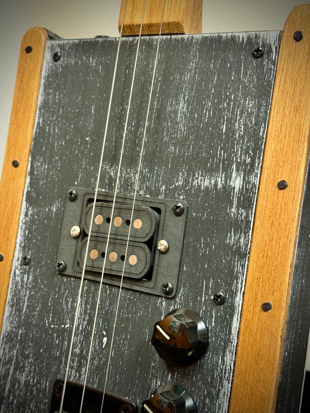 Buzz Box Cigar Box Slide Guitar - Three String Cigar Box Guitar Guitar